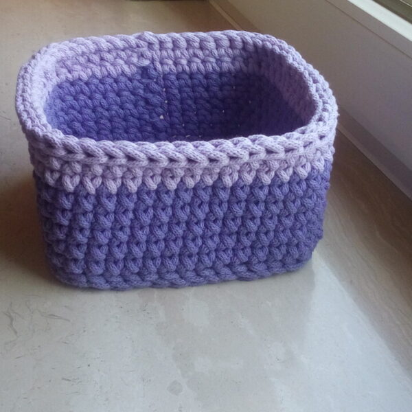 koszyczek fioletowy miękki spód